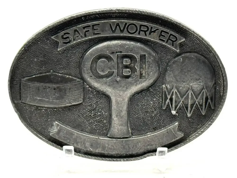 CBI Safe Worker Industrial Safety Award Belt Buckle
